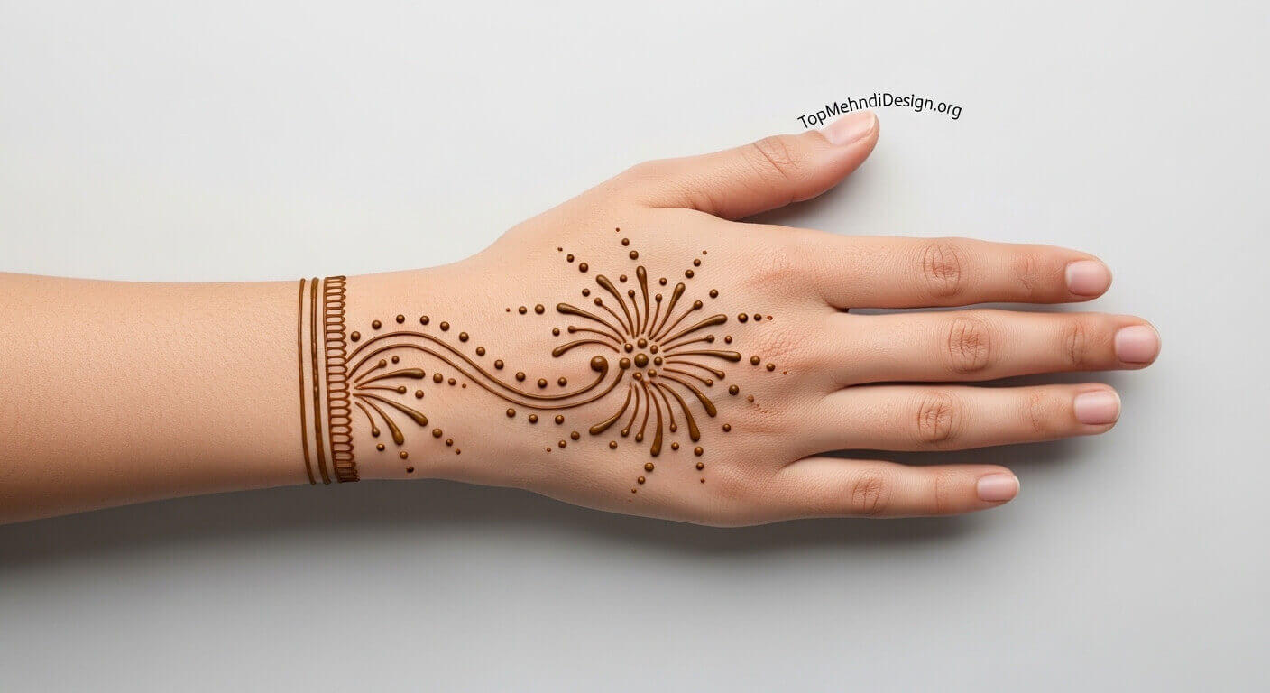 Simple Diwali Mehndi Design Back Hand 2026