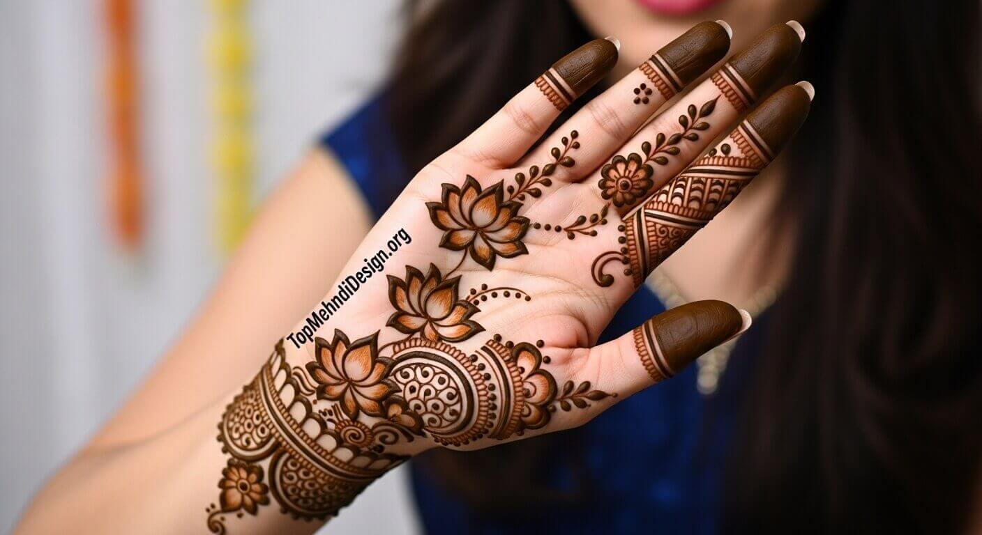 Simple Navratri Mehndi Design for Beginners 2026