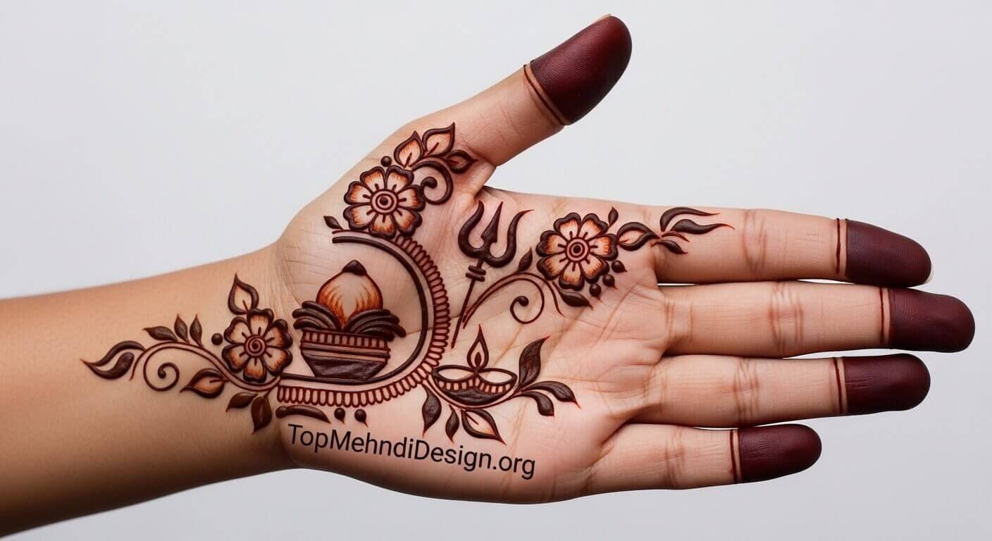 Simple Navratri Mehndi Design for Beginners 2026
