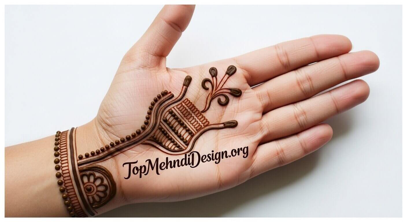 Simple Navratri Mehndi Design for Beginners 2026