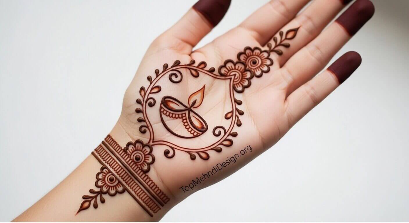 Simple Navratri Mehndi Design for Beginners 2026
