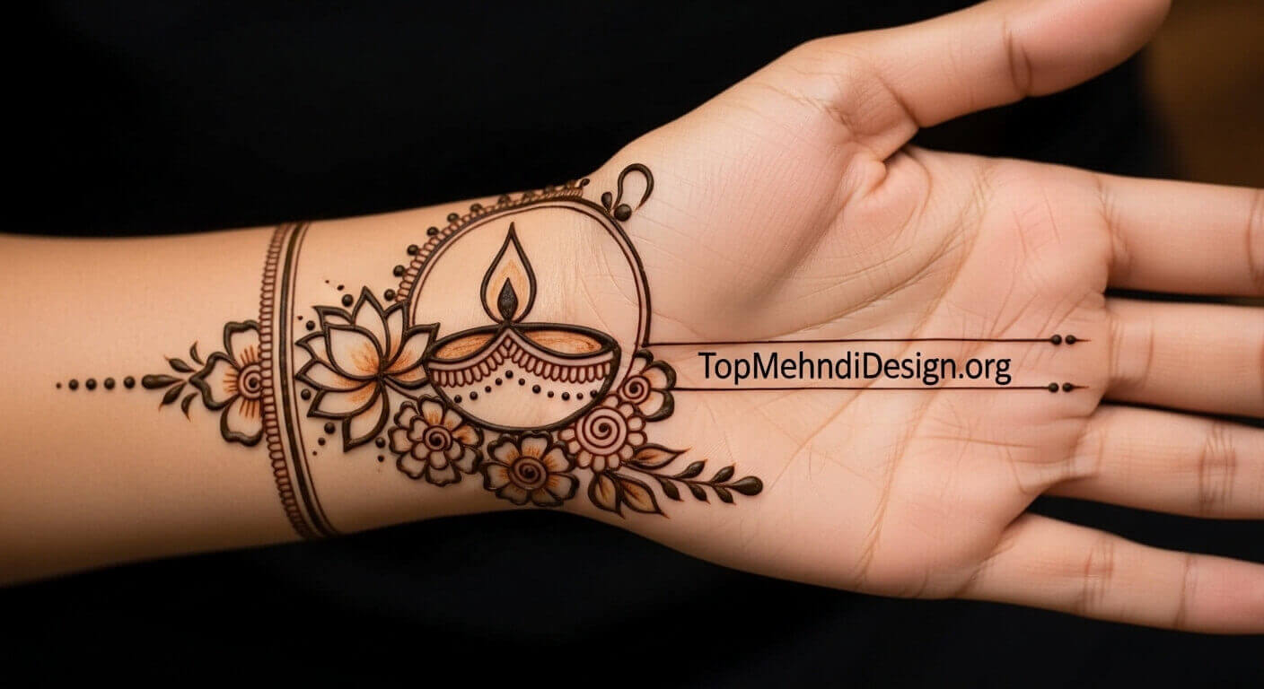 Simple Navratri Mehndi Design for Beginners 2026
