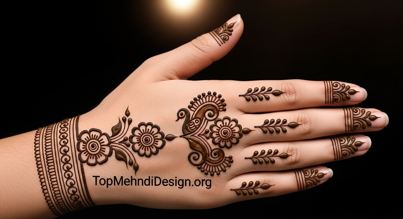 Simple Navratri Mehndi Design for Beginners 2026