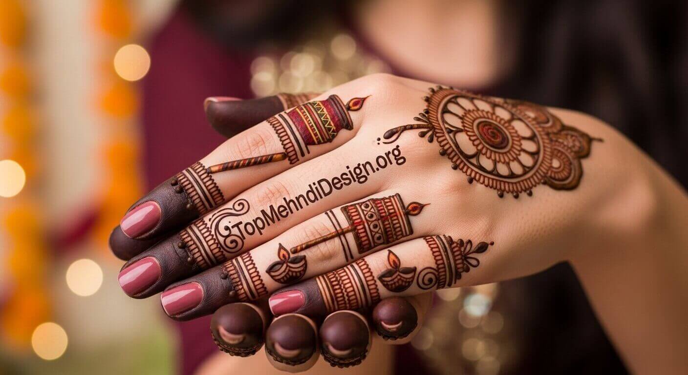 Simple Navratri Mehndi Design for Beginners 2026
