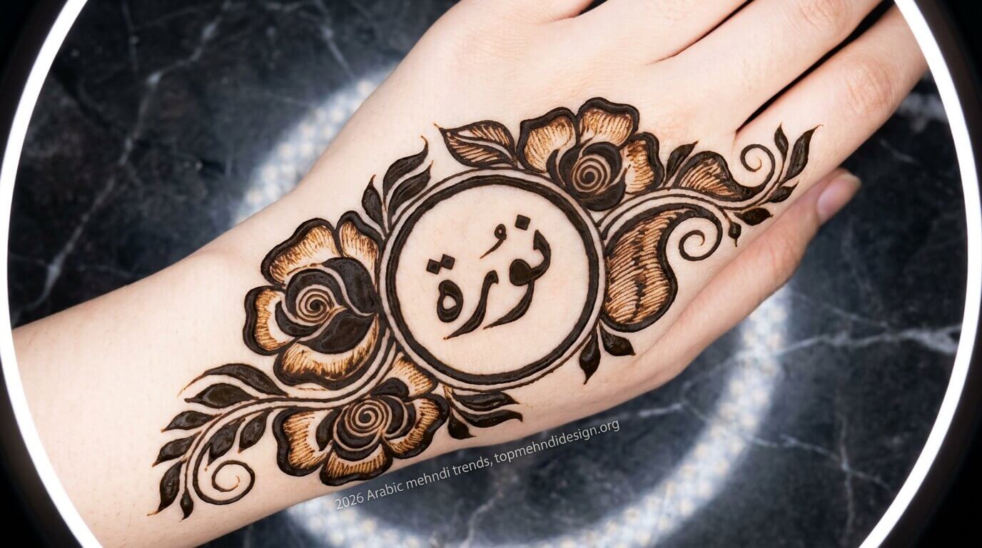 Mehndi Design with Name Inside 2026