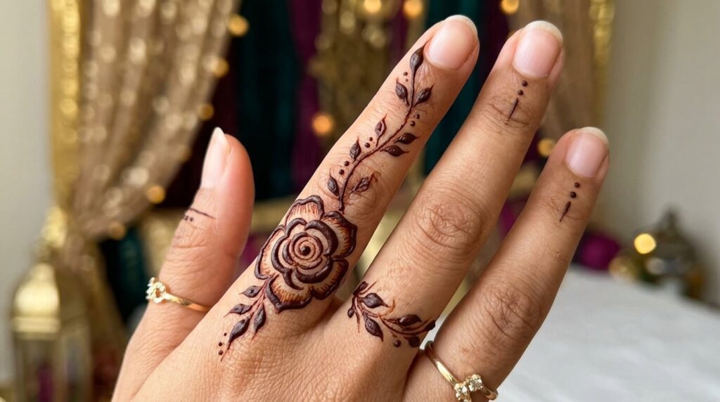 Finger Mehndi Design Simple 2026