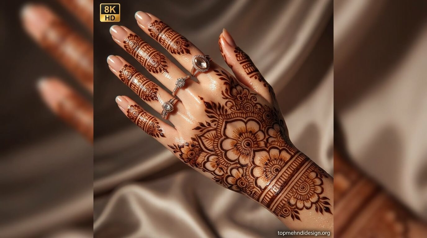 Bakra Eid Full Hand Mehndi Design Simple 2026 
