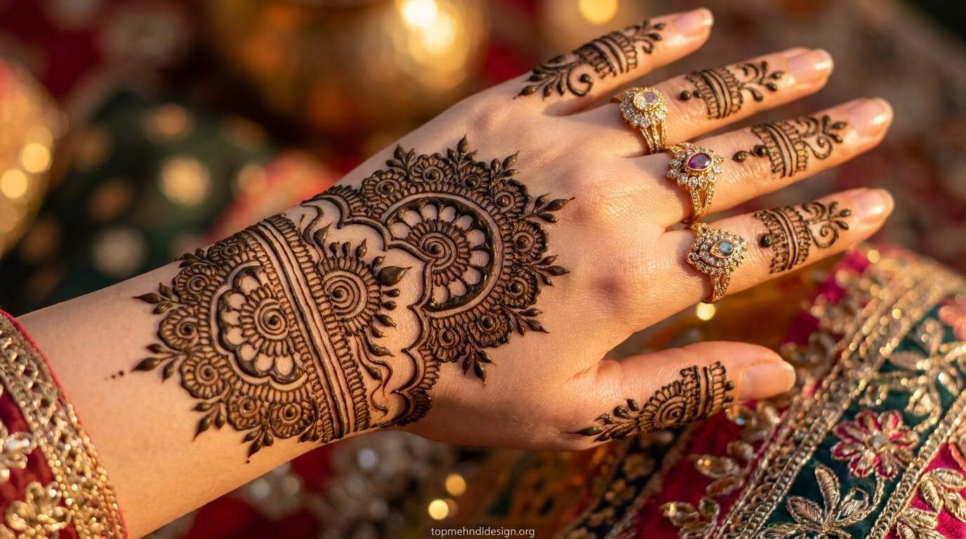 Bakra Eid Full Hand Mehndi Design Simple 2026 