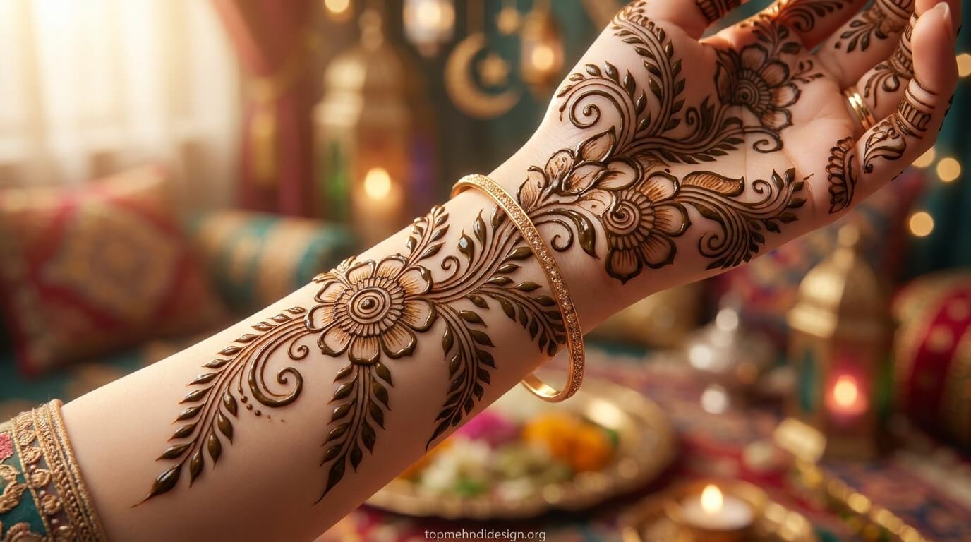 Bakra Eid Full Hand Mehndi Design Simple 2026 