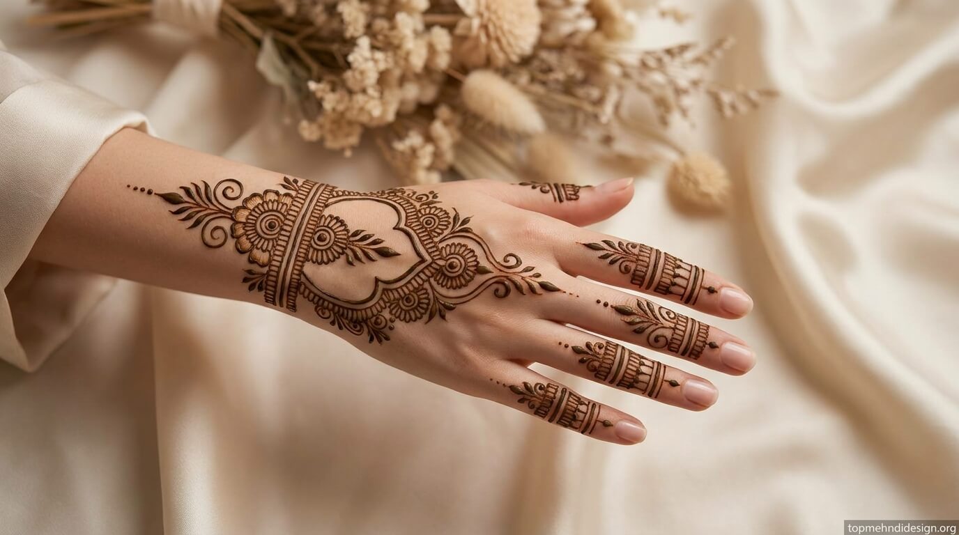 Bakra Eid Full Hand Mehndi Design Simple 2026