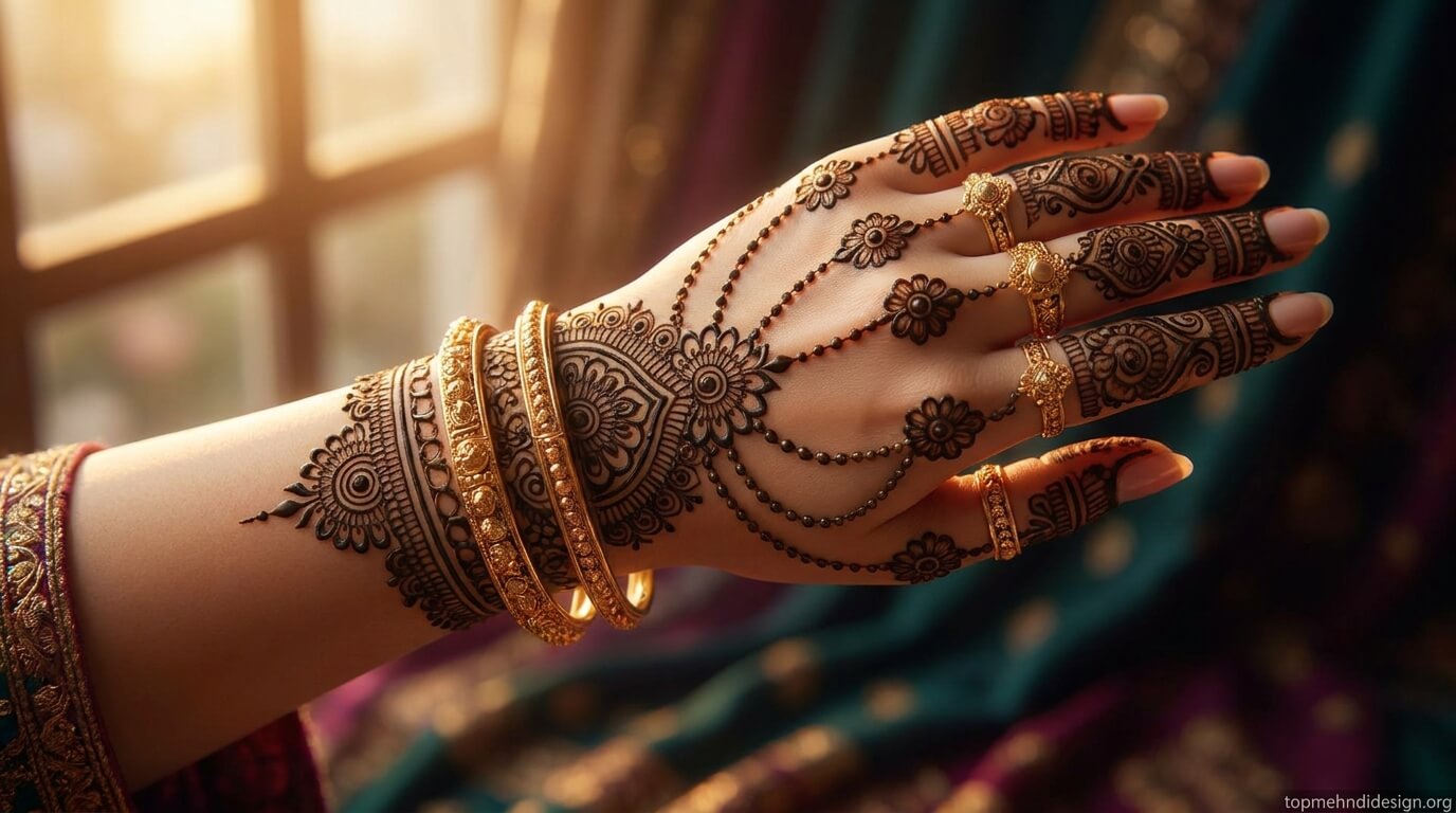 Bakra Eid Full Hand Mehndi Design Simple 2026 