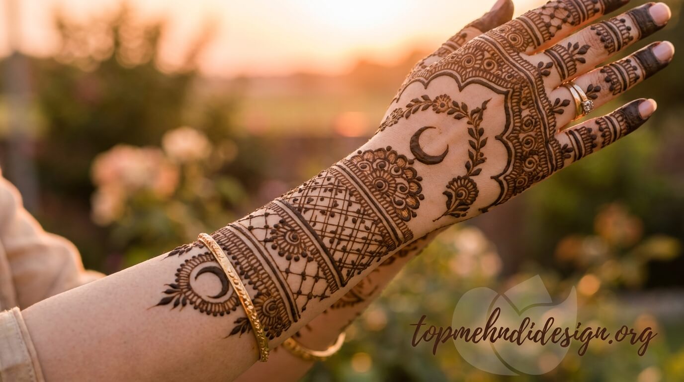 Bakra Eid Full Hand Mehndi Design Simple 2026 
