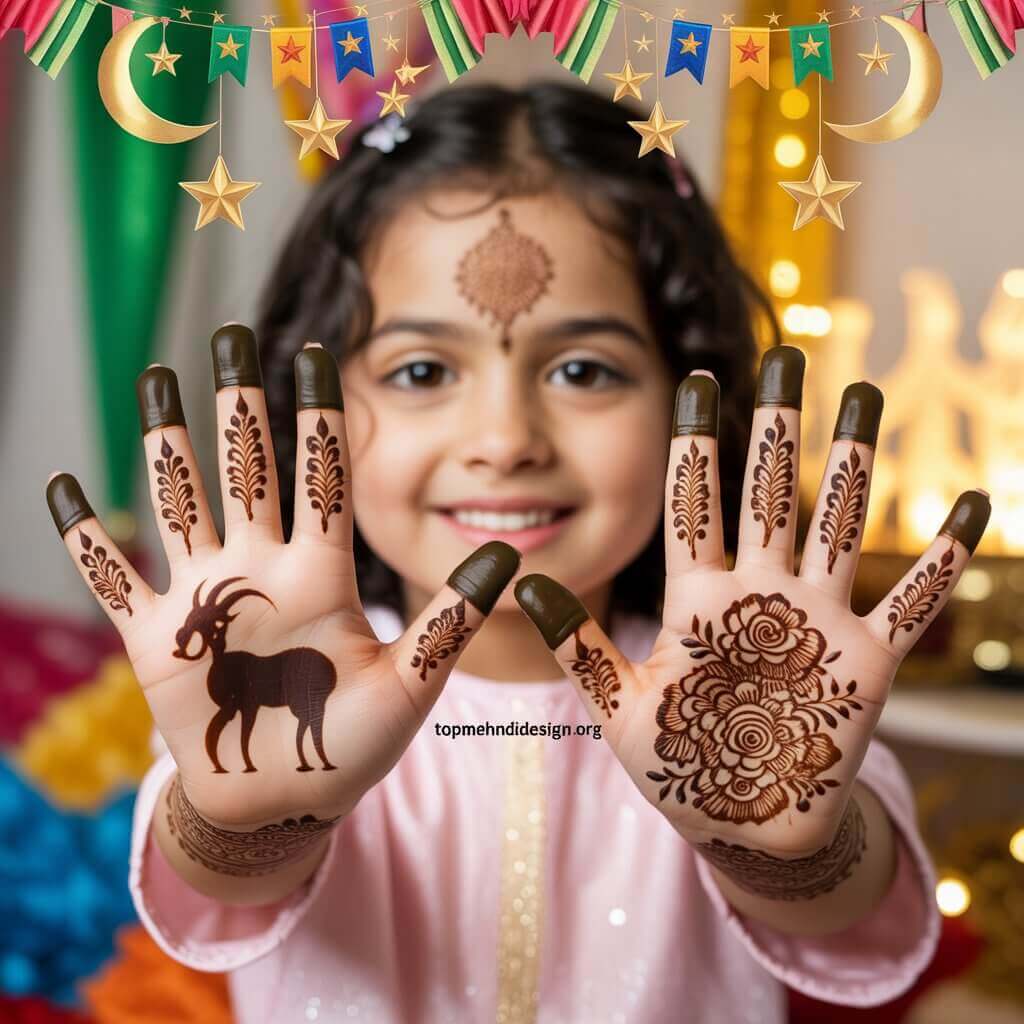 Bakra Eid Mehndi for Kids 2026