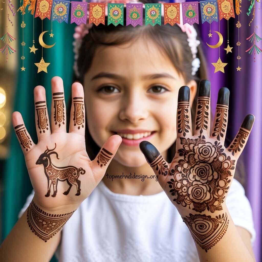 Bakra Eid Mehndi for Kids 2026