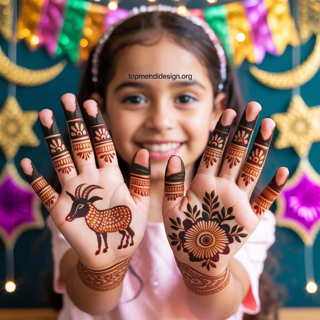 Bakra Eid Mehndi for Kids 2026