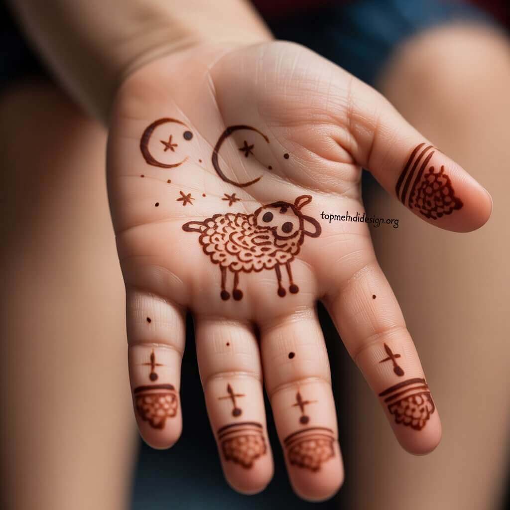 Bakra Eid Mehndi for Kids 2026