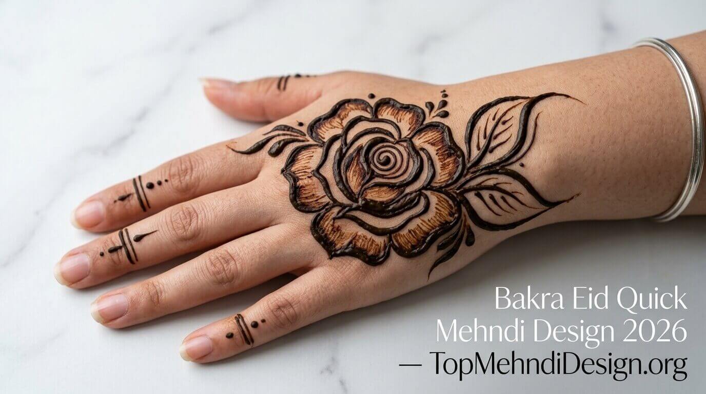 Bakra Eid Quick Mehndi Design 2026