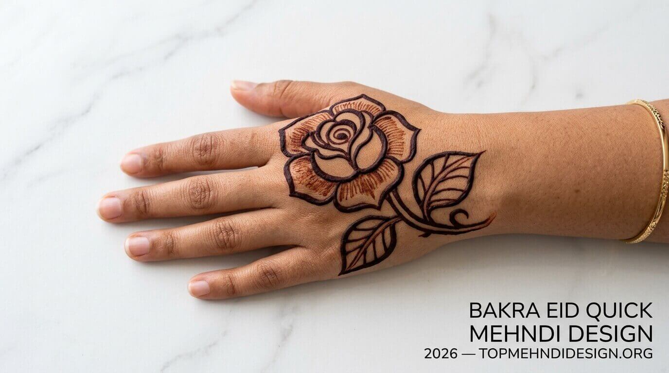 Bakra Eid Quick Mehndi Design 2026
