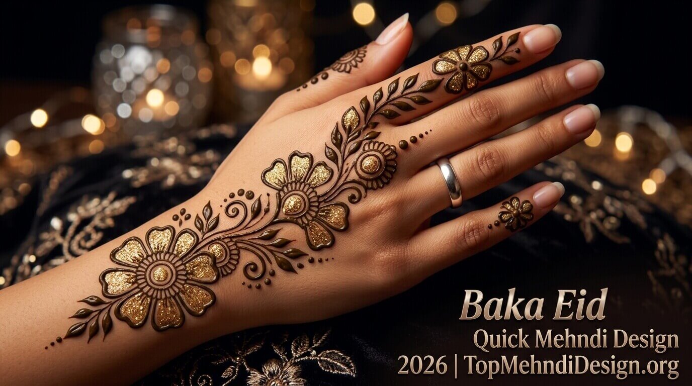Bakra Eid Quick Mehndi Design 2026