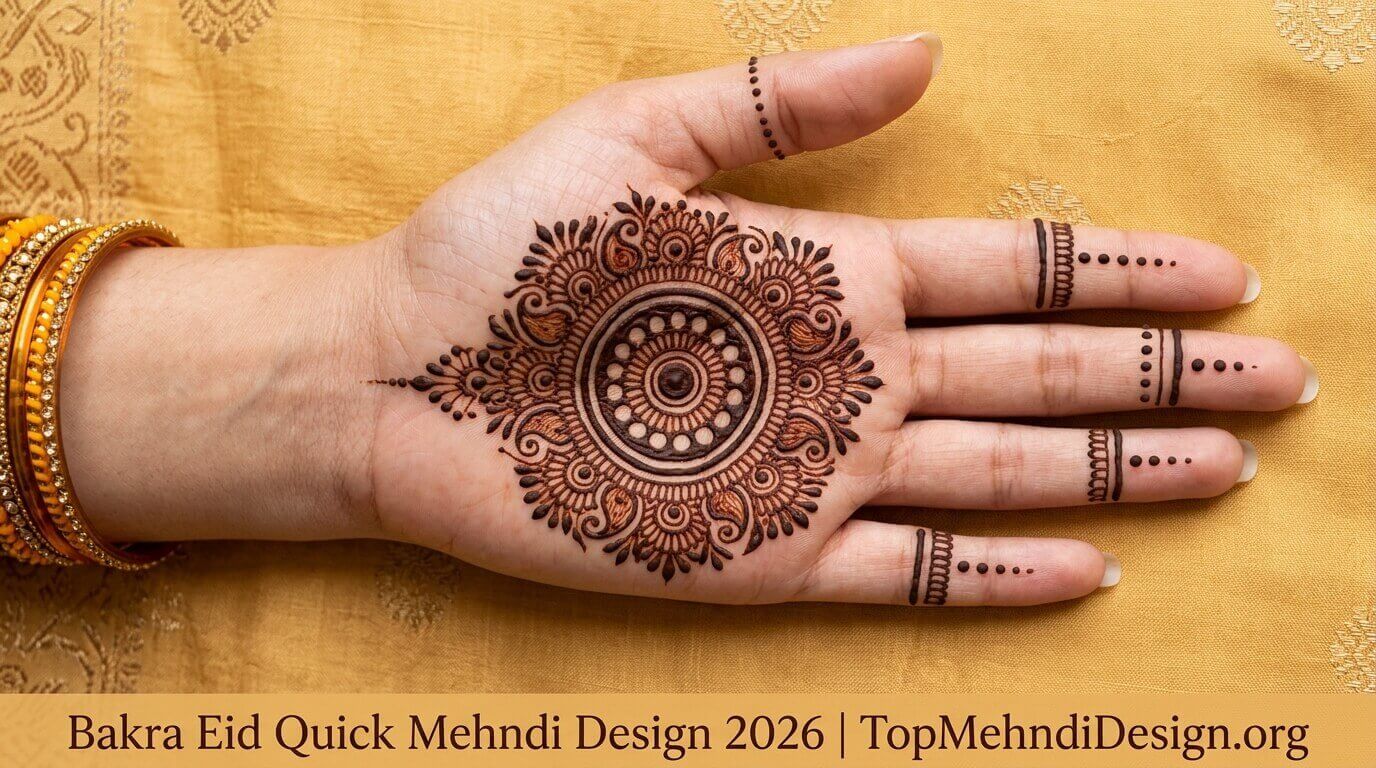 Bakra Eid Quick Mehndi Design 2026