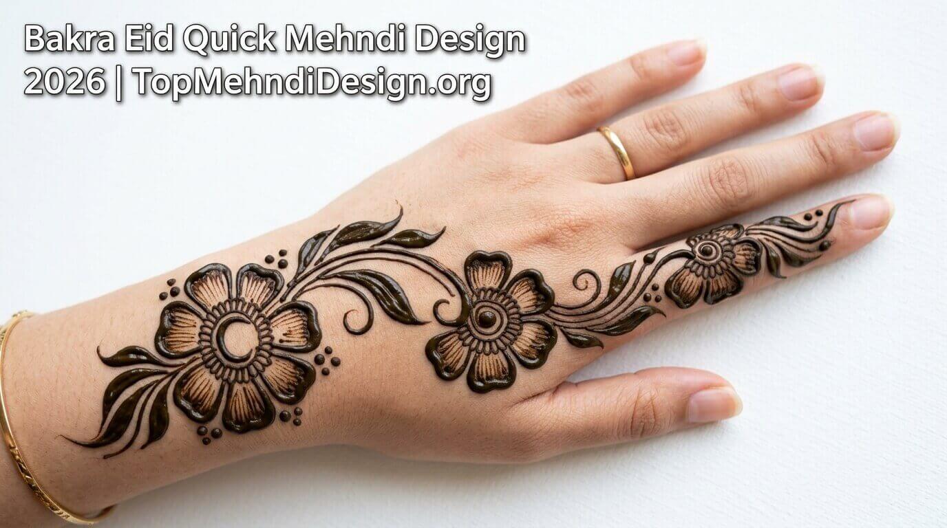 Bakra Eid Quick Mehndi Design 2026