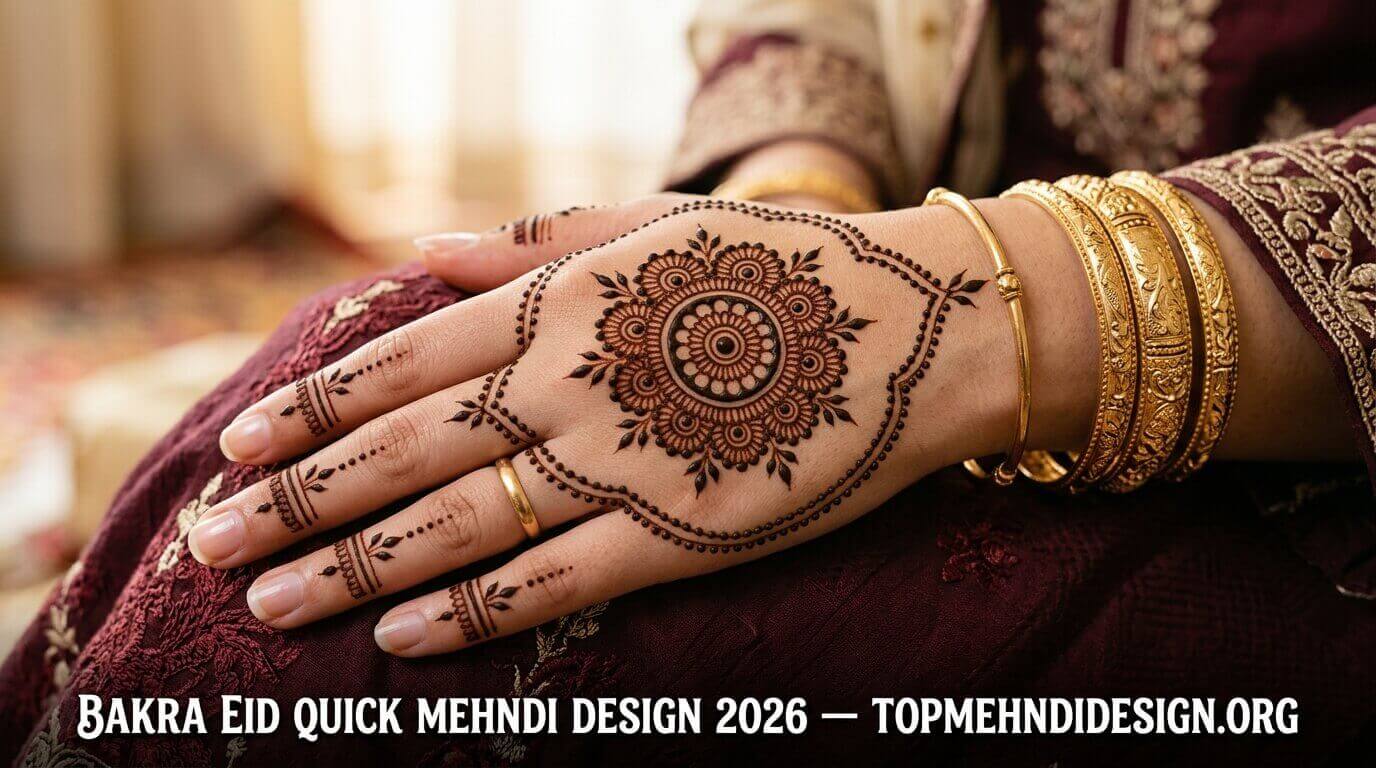 Bakra Eid Quick Mehndi Design 2026