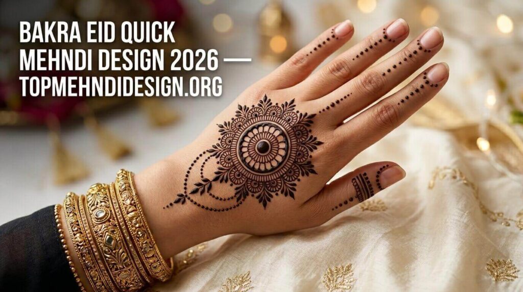 Bakra Eid Quick Mehndi Design 2026