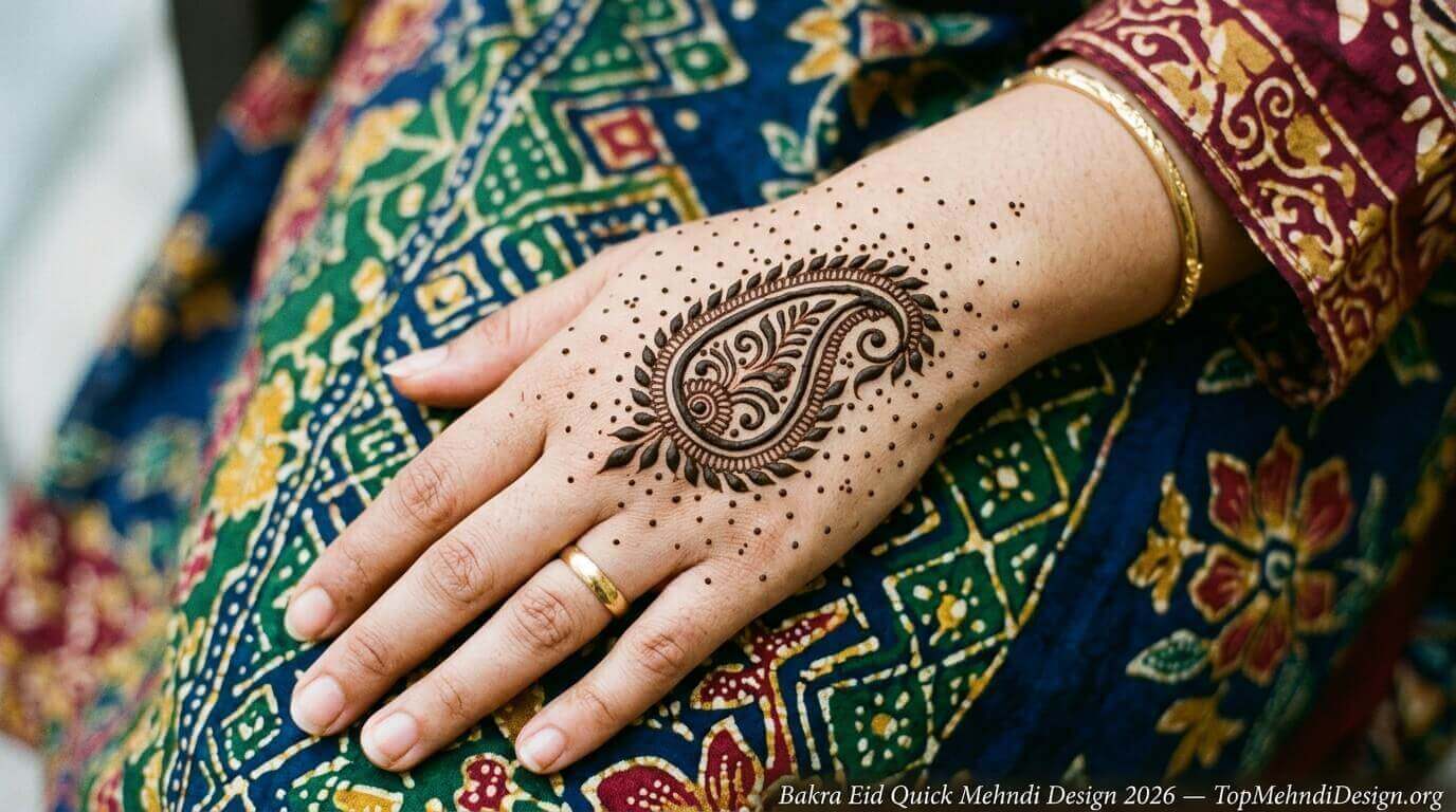 Bakra Eid Quick Mehndi Design 2026