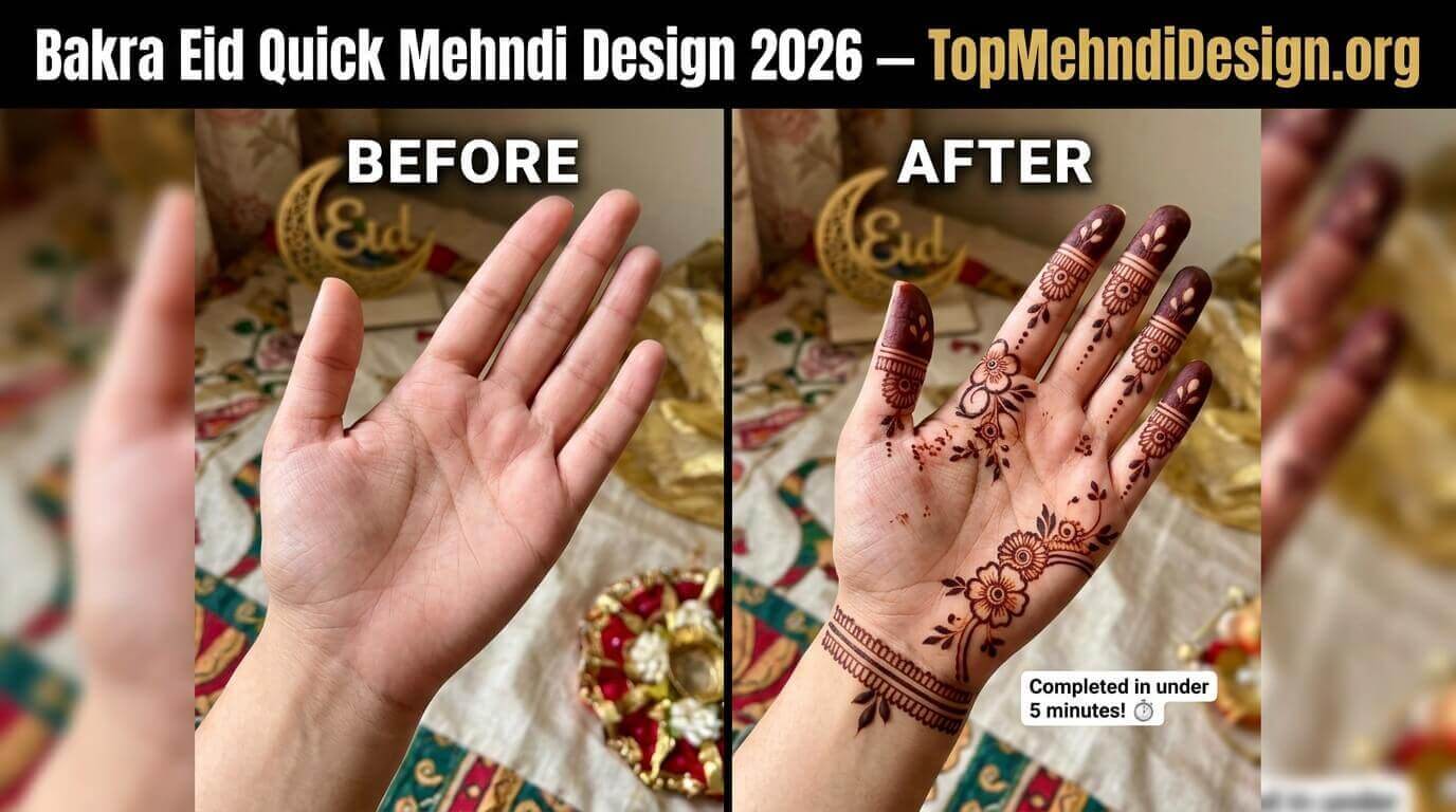 Bakra Eid Quick Mehndi Design 2026