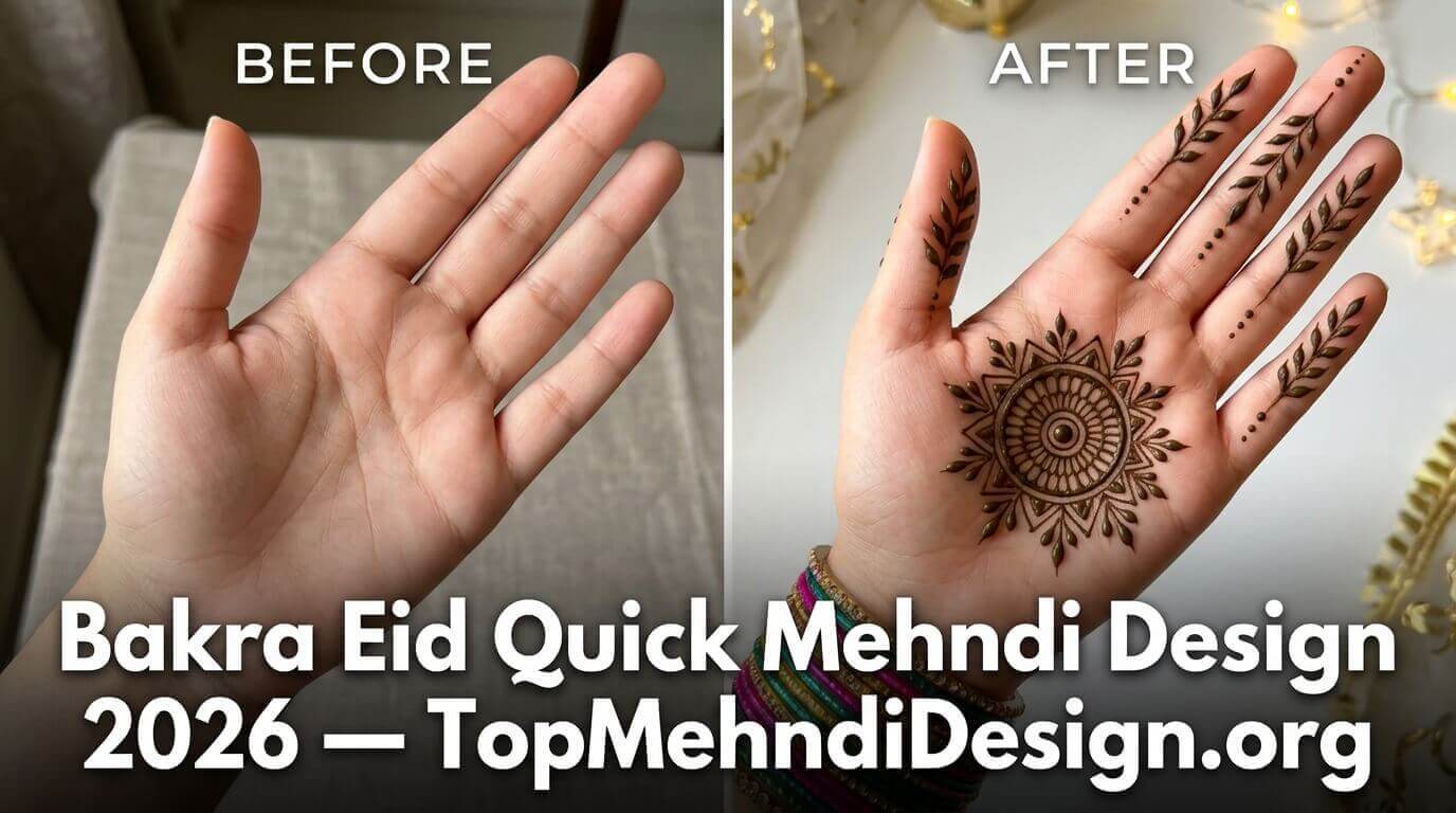 Bakra Eid Quick Mehndi Design 2026