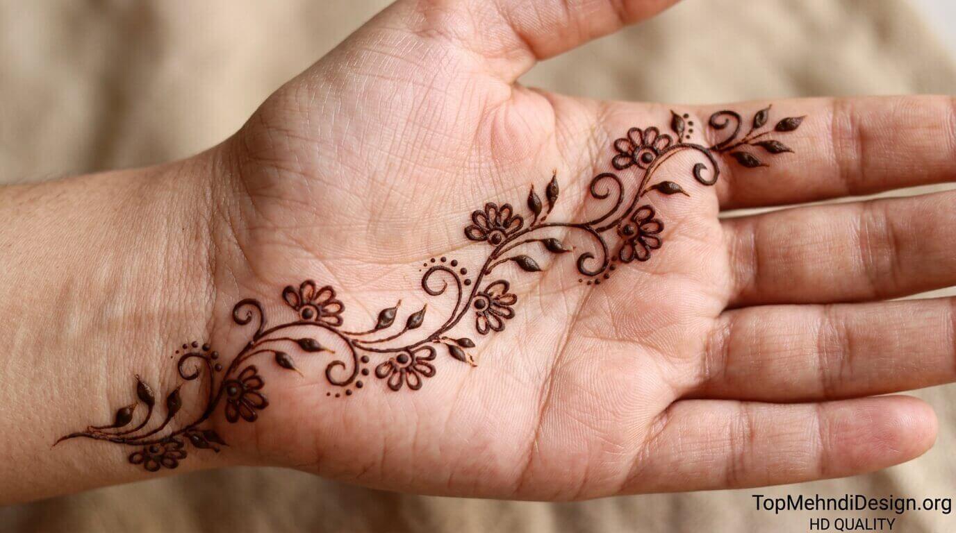 Beginner Cute Simple Mehndi Designs for Front Hands 2026
