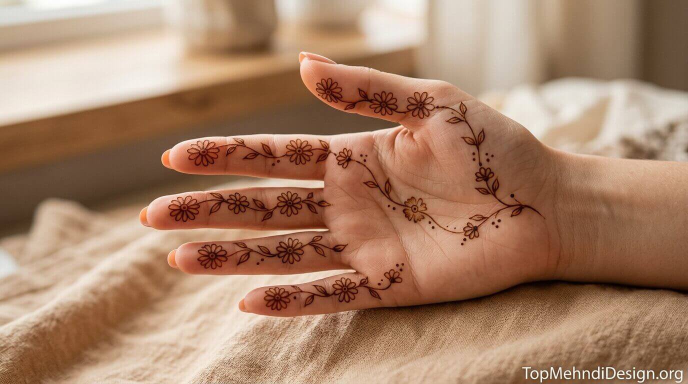 Beginner Cute Simple Mehndi Designs for Front Hands 2026