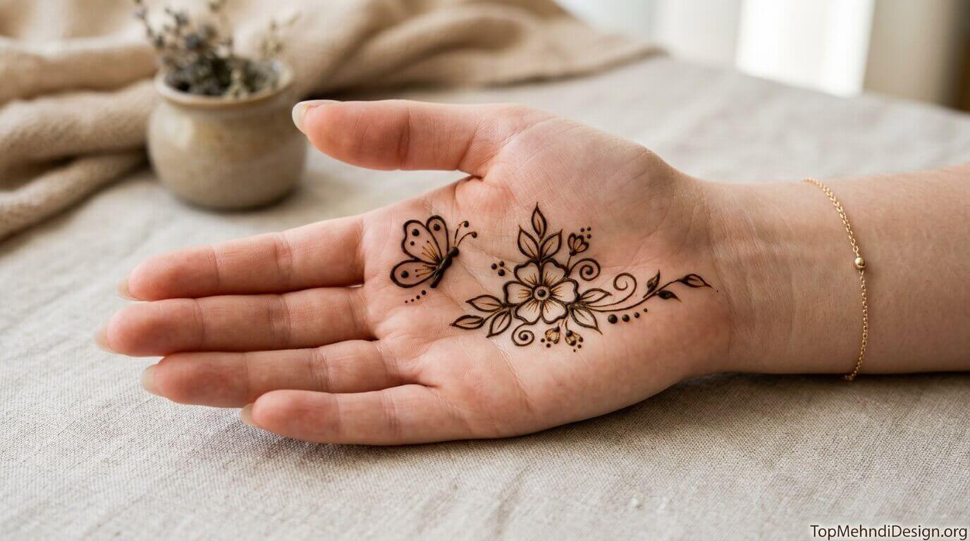 Beginner Cute Simple Mehndi Designs for Front Hands 2026