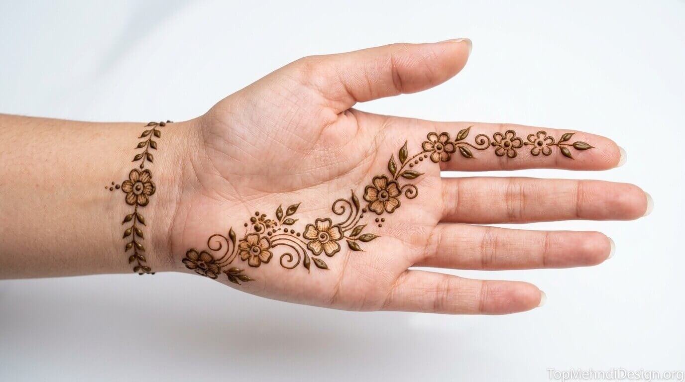 Beginner Cute Simple Mehndi Designs for Front Hands 2026