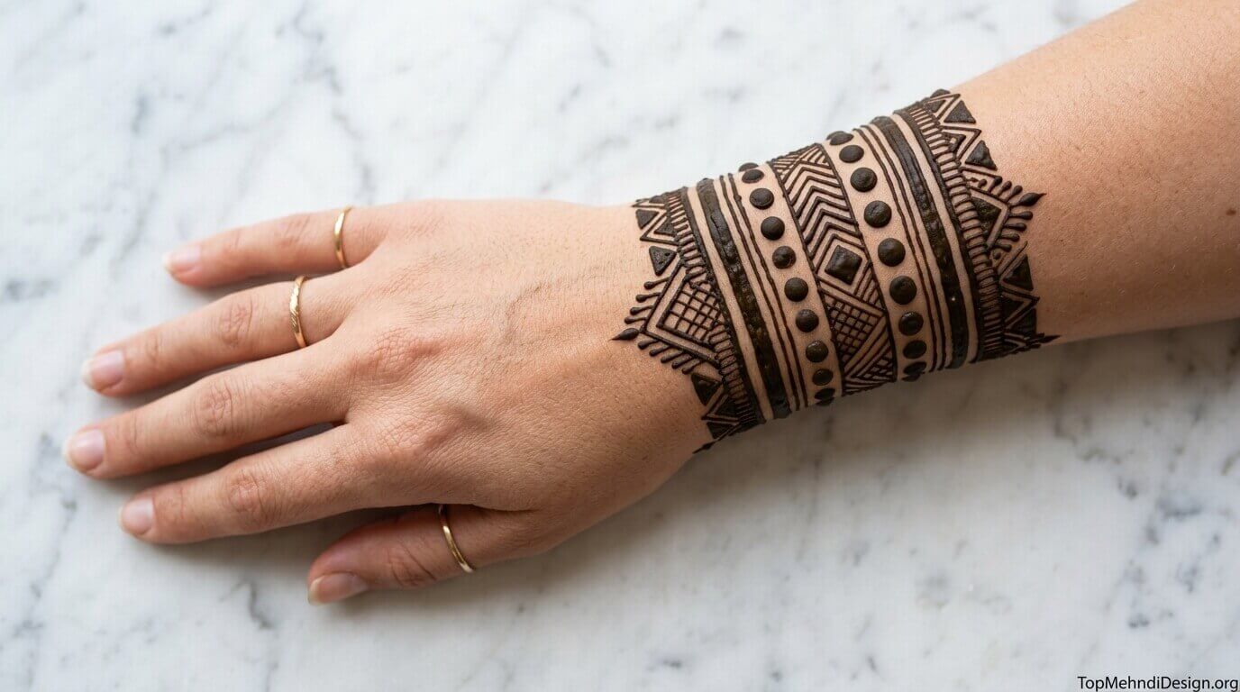 Bracelet Mehndi Design Easy 2026