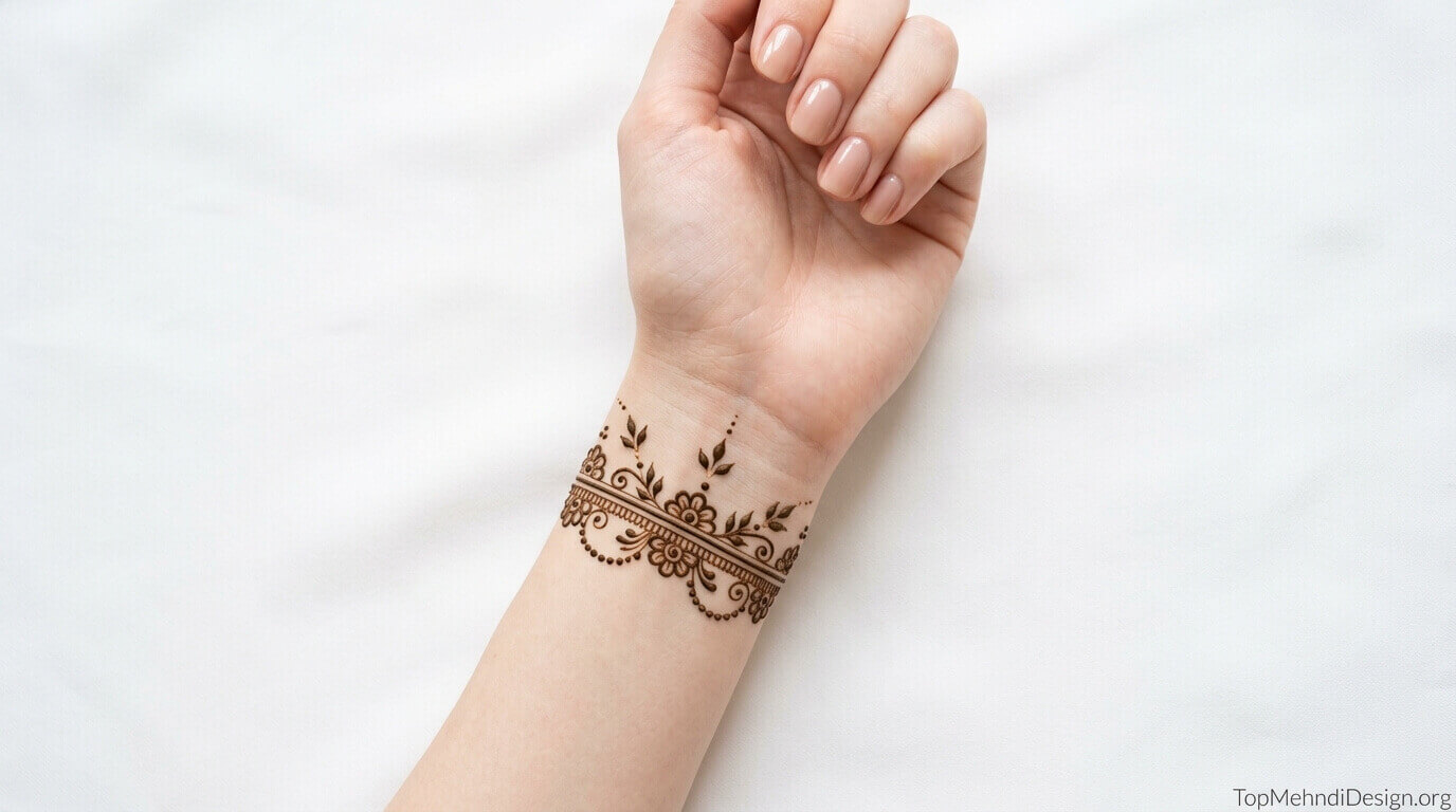 Bracelet Mehndi Design Easy 2026