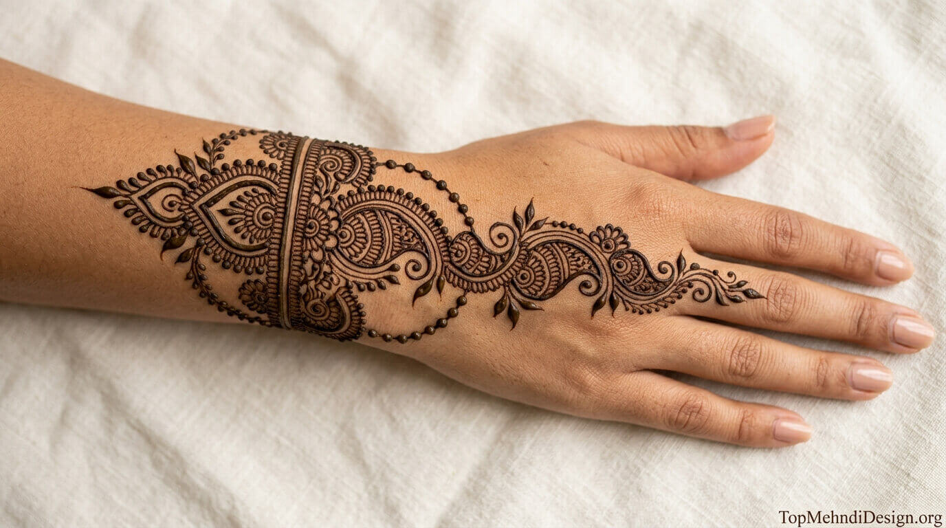 Bracelet Mehndi Design Easy 2026