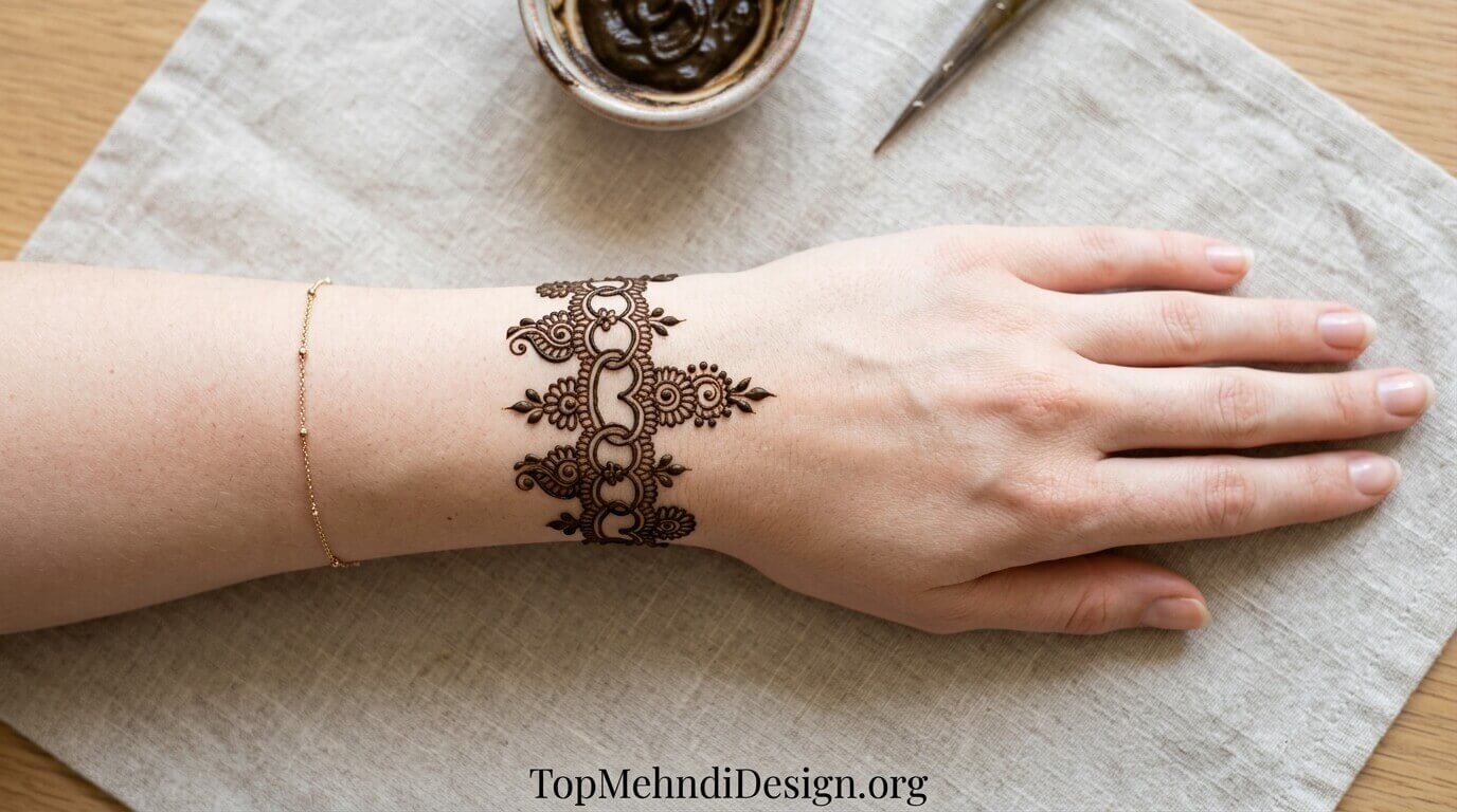Bracelet Mehndi Design Easy 2026