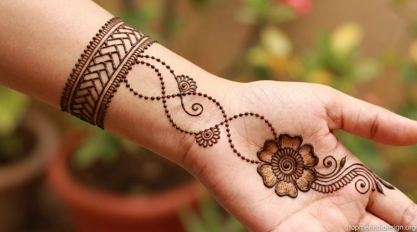Bakra Eid Mehndi Design Simple Front Hand 2026
