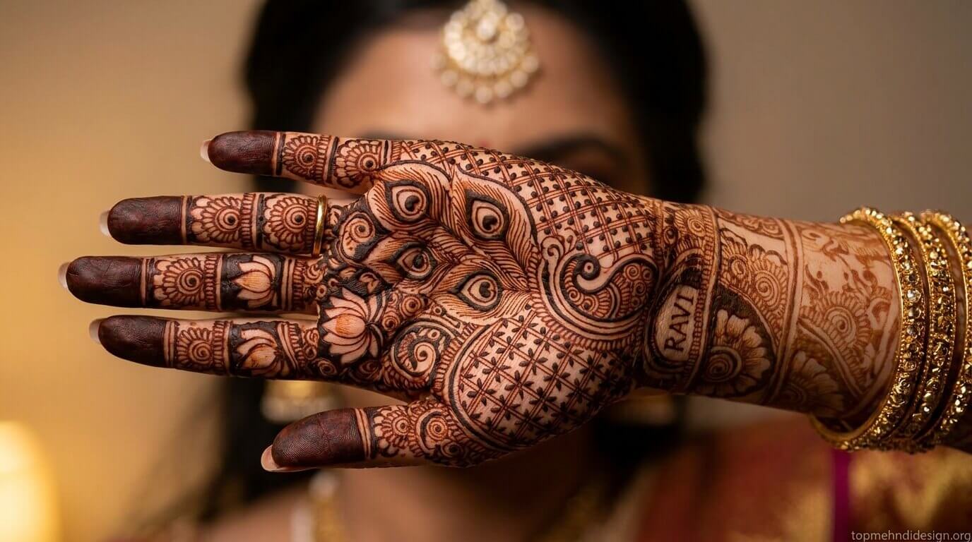 Mehndi Design with Name Inside 2026