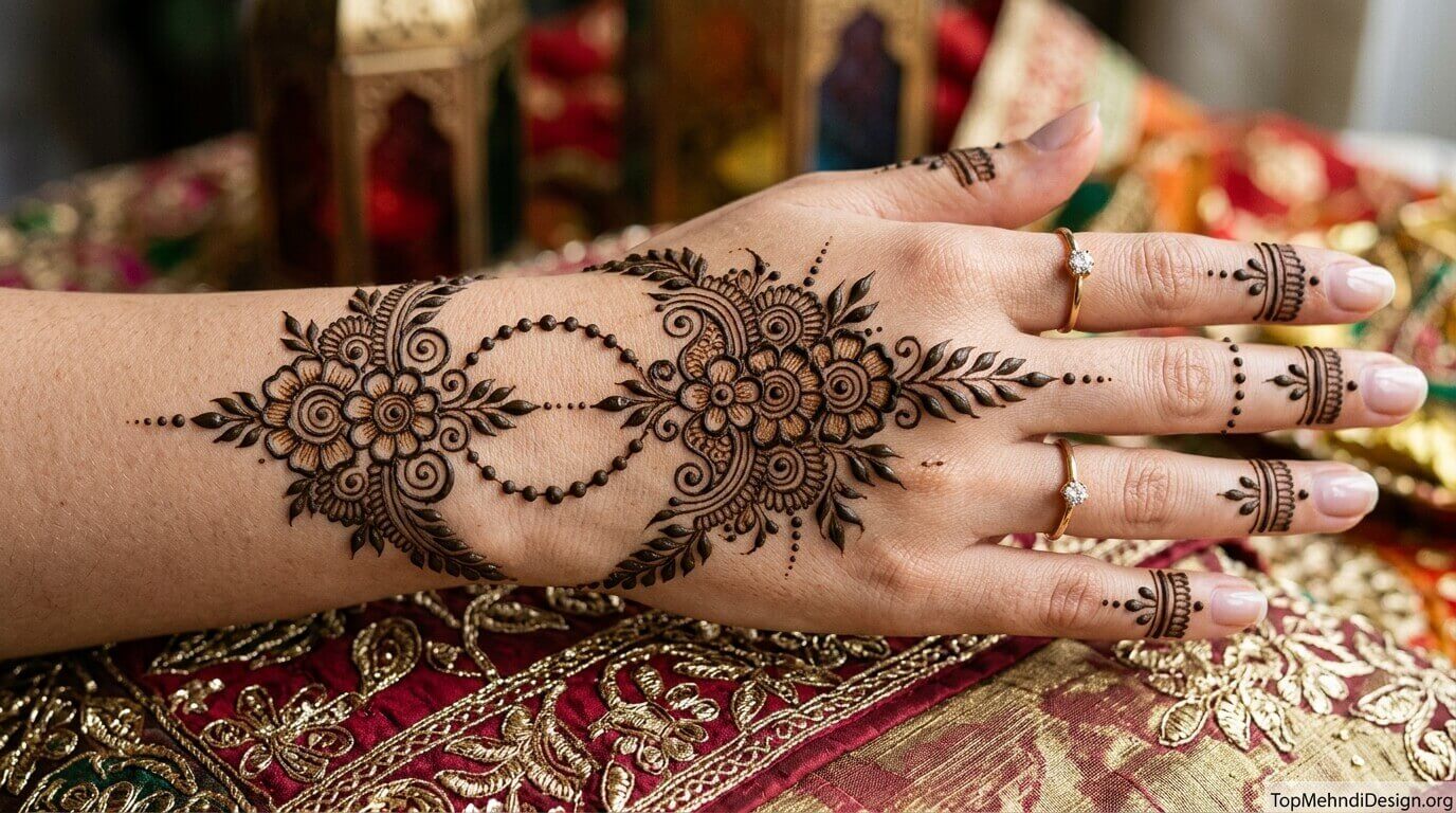 Chain Bracelet Mehndi Design for Eid ul Adha 2026