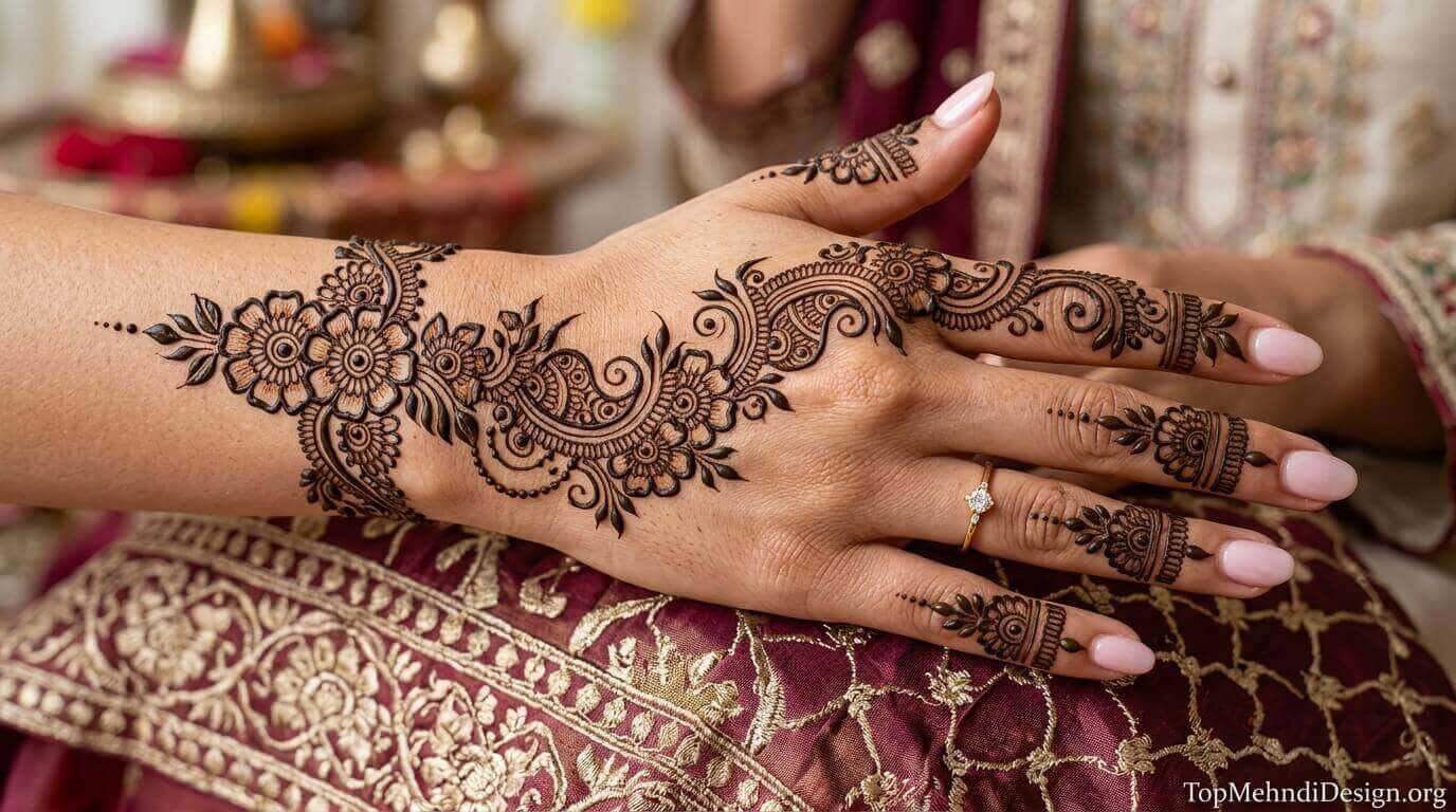 Chain Bracelet Mehndi Design for Eid ul Adha 2026