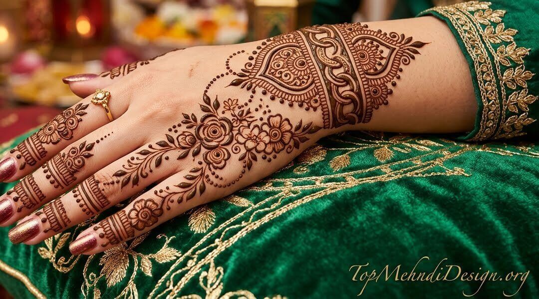Chain Bracelet Mehndi Design for Eid ul Adha 2026