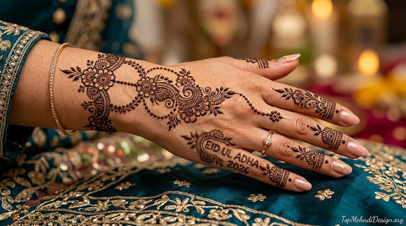 Chain Bracelet Mehndi Design for Eid ul Adha 2026