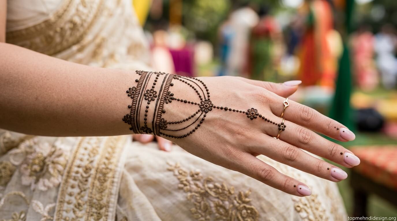 Bakra Eid Mehndi Design Wrist 2026