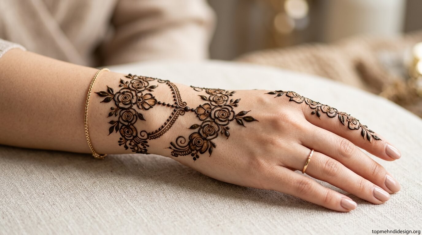 Bakra Eid Mehndi Design Wrist 2026