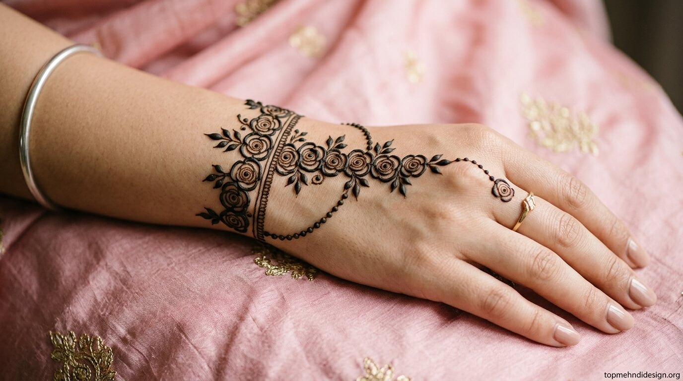 Bakra Eid Mehndi Design Wrist 2026