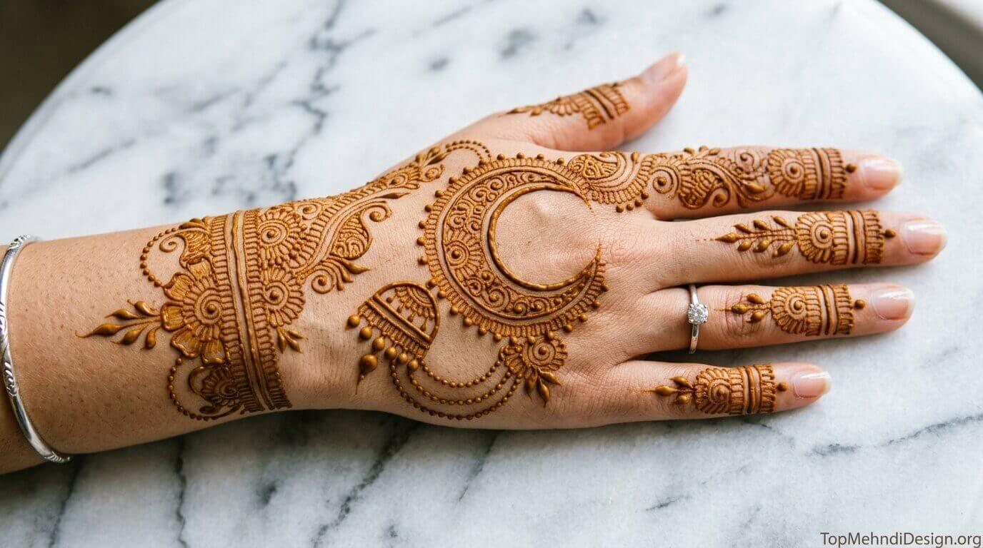 Chand Mehndi Design Back Hand 2026
