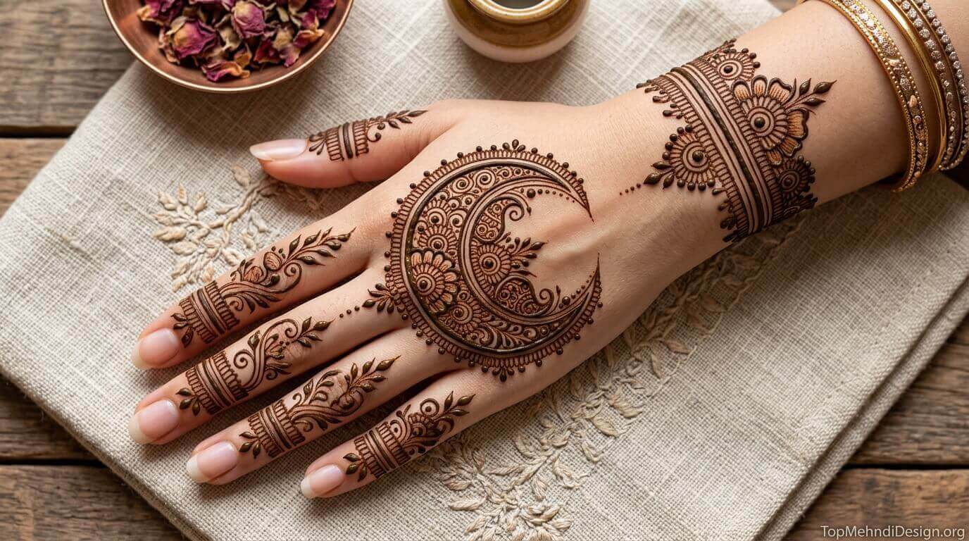 Chand Mehndi Design Back Hand 2026