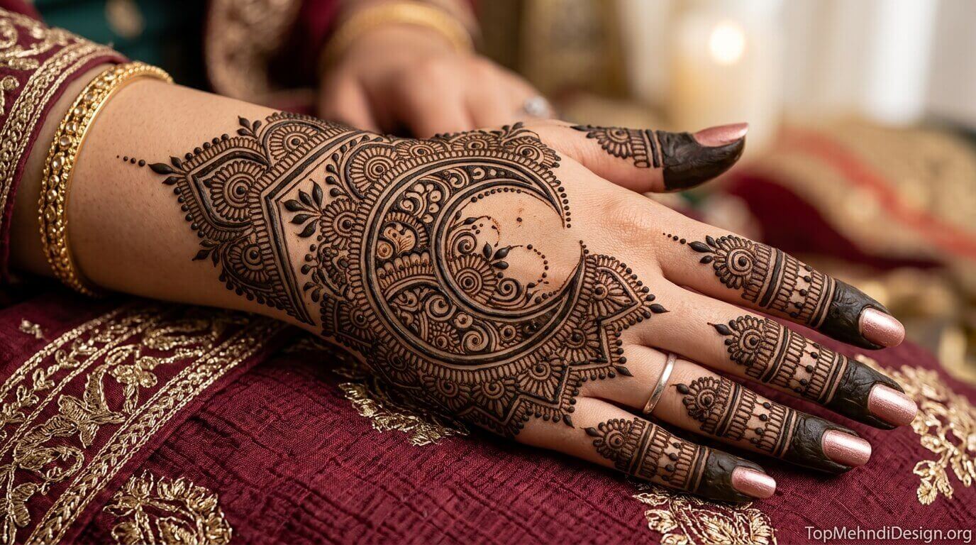 Chand Mehndi Design Back Hand 2026